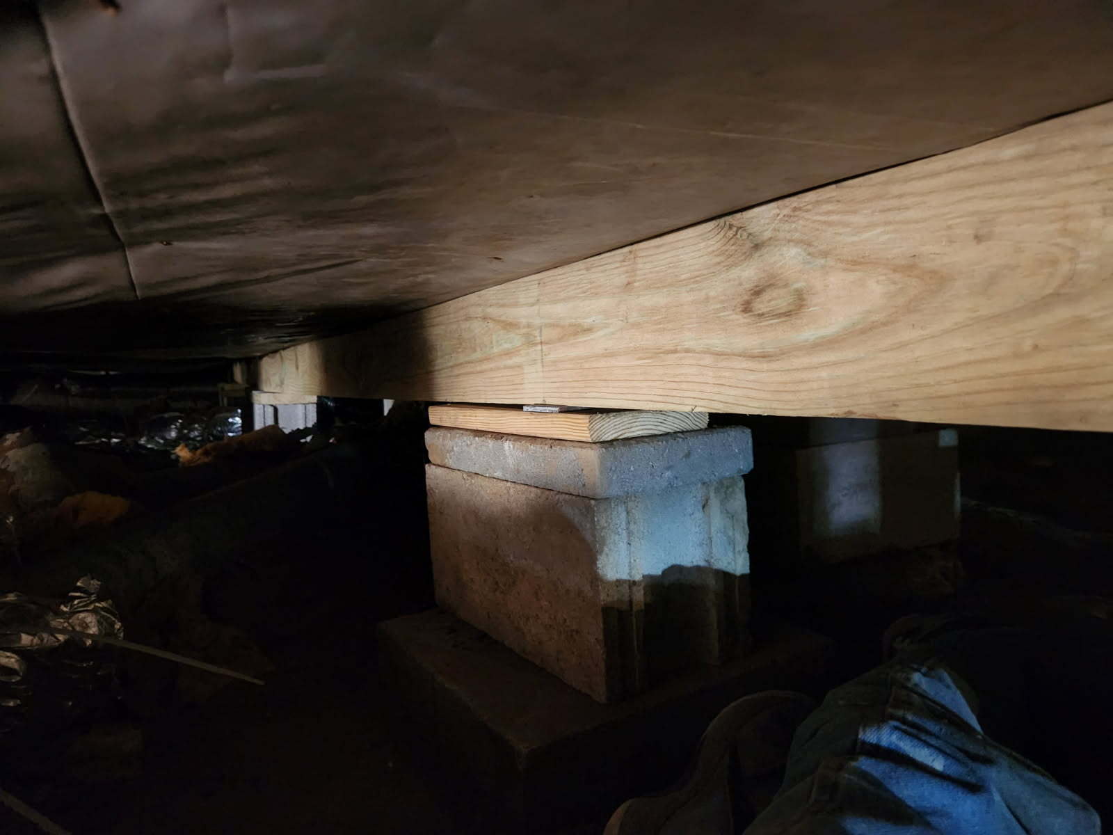 Crawlspace repair and house leveling